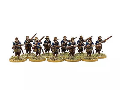 ENGLISH CIVIL WAR MUSKETEERS 10 28mm Painted HISTORICAL PIKE & SHOTTE Wargames • £45