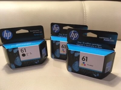 $65 • Buy HP Printer Ink Cartridges 61 Black And Colour Set