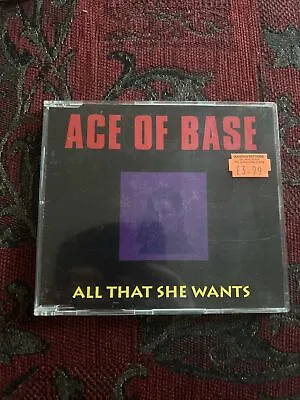 All That She Wants Single Ace Of Base CD • £3