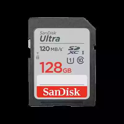 SanDisk 128GB Ultra SDHC UHS-I And SDXC UHS-I Memory Card - SDSDUN4-128G-AN6IN  • $14.99