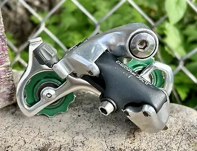 Shimano Deore XT Rear Derailleur RD-M739 Green CNC Pulley 8 Speed Vintage MTB • $69.99