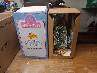 VTG Disney Magic Town Square Lighted Bottle Brush Musical Christmas Tree Sears • $29.99