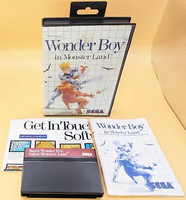 Wonder Boy In Monster Land (Sega Master Sysetm) CIB W/poster Recapped + Tested! • $49.95