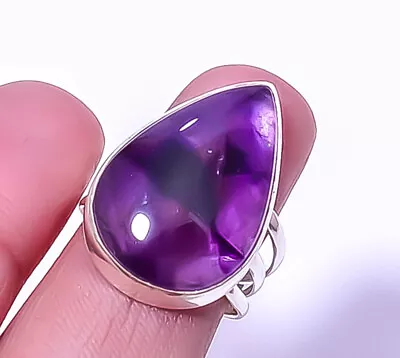 Amethyst Star Gemstone Handmade 925 Sterling Silver Jewelry Ring S.8 A39 • $7.99