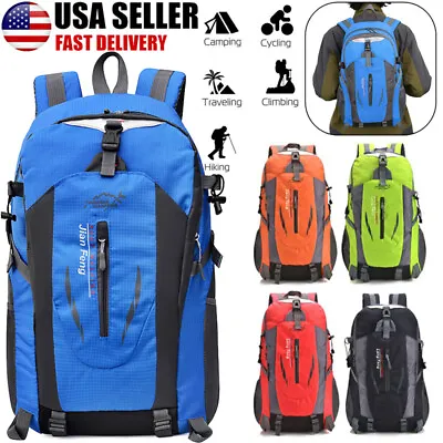 40L Nylon Travel Backpack Waterproof Outdoor Rucksack Men Camping Hiking Bag • $14.95