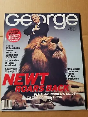 George Magazine August 1996 Newt Gingrich Jack Kevorkian Chris Rock JFK Jr  • $29.99