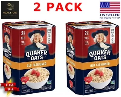 2 PACK - Quaker Oats Old Fashioned Oatmeal 10 Lbs (Total 20 Lbs) • $38.69