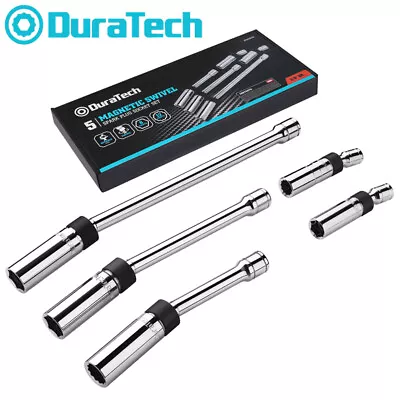 DURATECH 5PIECE Magnetic Swivel Spark Plug Socket Set 5/8  9/16  Socket 6PT 12PT • $45.99
