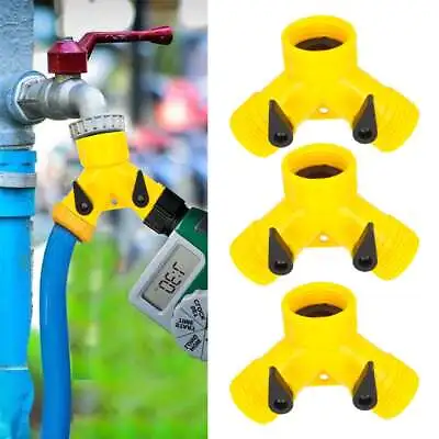 1-4PCS 3/4  Water Hose Splitter 2 Way Y Valve Female Connector Garden Hose USA • $6.49