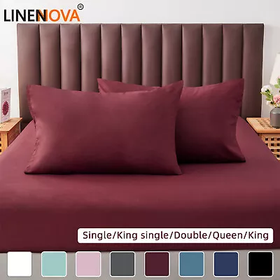 2 PCS Cotton Pillow Cases Hotel Quality Pillowcase Standard European Queen King • $17.90