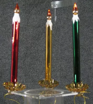 Clip Candle Ornament - Asst Colors - Midwest Ornament • $9.50