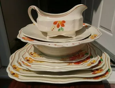 Vintage J & G Meakin Sol Sunshine Dinner Service Set 391513 Floral Detail  • £5.99