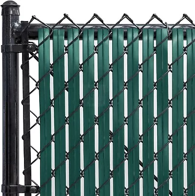 FENPRO Forest Green 4000 Series Chain Link Privacy Fits 6'  Fence Blade Slat Set • $39.60