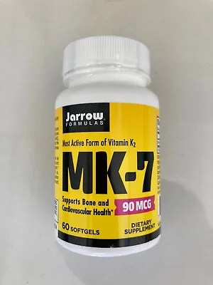 £16.75 • Buy MK-7, Vitamin K2 As MK-7, 90 Mcg, 60 Softgels - Jarrow