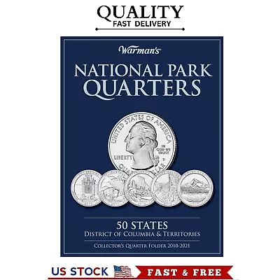 50 State Quarters Album Territories Collector Coin Folder Collecting Binder Book • $6.35