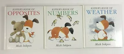 3 Kipper's Books Of.. Weather Opposites & Numbers By Inkpen Mick Hardback Book • $43.75