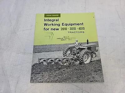 John Deere Intergral Working Equipment 10 Series Tractors Brochure A1281-60-5 • $52.99