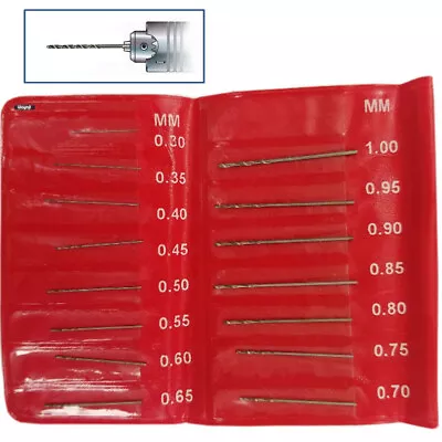 Micro Mini HSS Twist Drill Set 0.30 To 1.00mm Drilling Craft Hobby Jewelry • $7.58