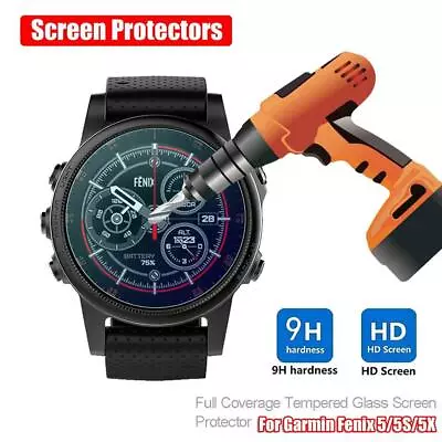 9H Protective Film For Garmin Fenix 5 5X 5S Screen Protectors Tempered Glass • $6.25