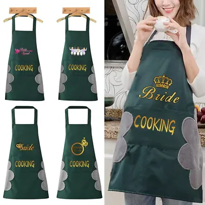 New Chef Apron Kitchen Waterproof Pocket Cook Catering Butcher Unisex BBQ Apron • £4.94