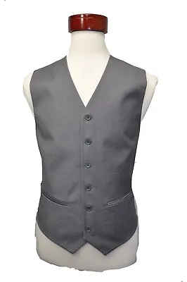 Men's Light  Gray Color Wool Feel Suit's Vest Size ( 38 ) • $17.99