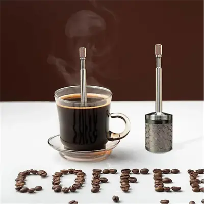 Coffee Filter Screen Camping Stainless Steel Coffee Maker Tea Infuser Portable • $19.50