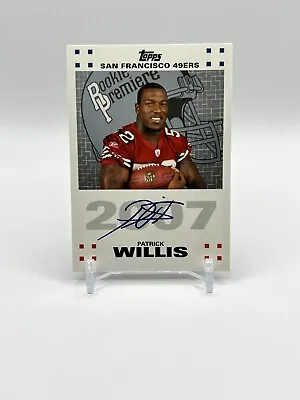 $80 • Buy 2007 Topps Rookie Premiere RPA-PWI Patrick Willis Autograph Blue RARE 🔥📈 49ers