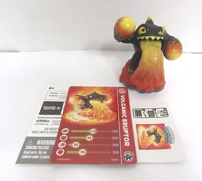 Skylanders Swap Force VOLCANIC ERUPTOR Figure W/ Sticker Card & Code Pack Set • $6.19