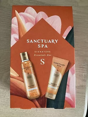 Sanctuary Spa Gift Set Body Wash 150ml Body Scrub 100ml Brand New • £9