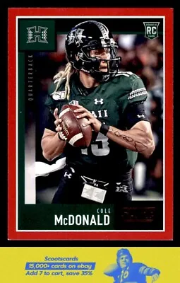 2020 Score Cole McDonald  Red  #355 Hawaii Rainbow Warriors • $3