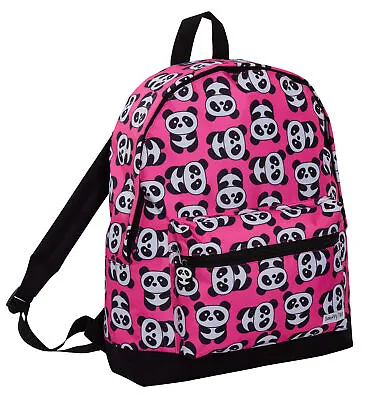 ScruffyTed Panda Girls Backpack Kids Large Capacity Travel Bag Multi School Bag • £14.95