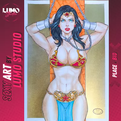Wonder Woman (09 X12 ) By Rudimar Patrocínio - Lumo Studio Original Comic Art • $21