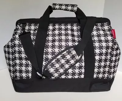 Reisenthel Weekend Bag Large Allrounder Fifties Black Houndstooth EUC Carry On • $39.99