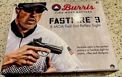 Burris Fastfire III Red Dot Reflex 8 MOA Sight Picatinny Mount (Black) - 300236 • $188