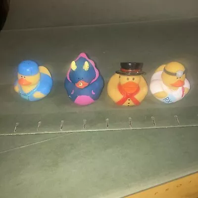 Lot Of 4 Rubber Ducks For Your Jeep Dashboard Or Children's Bath Time • $6