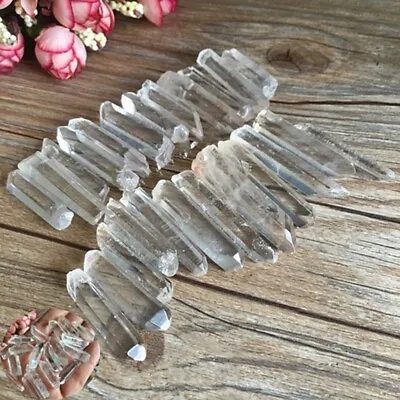 100g Polishing Natural Clear Quartz Crystal Points Terminated Wand Specimen • £6.58