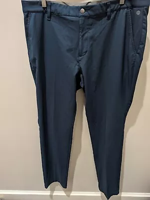 ADIDAS Ultimate365 Stretch Navy Blue Flat Front Golf Pants Size 38x34- EUC • $15