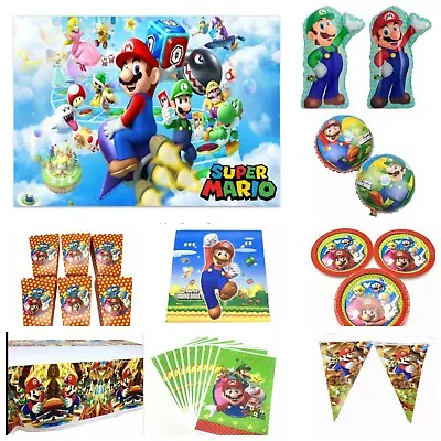 Mario Balloons Mario Bros Party Supplies Mario Decorations • $4.49