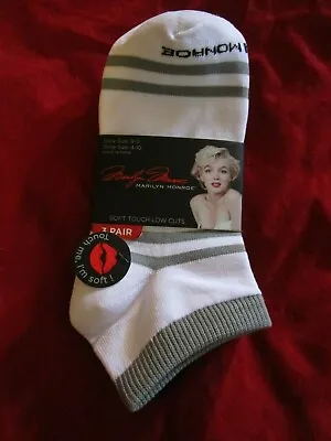 New 3 Pair Marilyn Monroe Soft Touch Low Cut Socks Sock Size 9-11 Fits Shoe 4-10 • $9.99