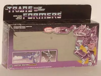 G1 Transformer Decepticon Shockwave Empty Box Lot # 1  Cleaned/no Flap Crease  • $199.99