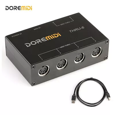 DOREMiDi MIDI THRU 6 Thru Box Controller • $43