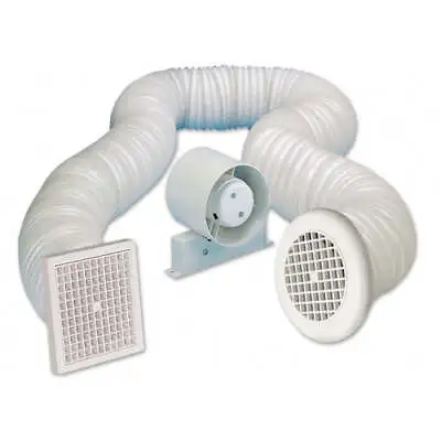 Manrose SF100S Standard In-Line Shower Fan Kit 100mm White  - PEF4311 • £29.99