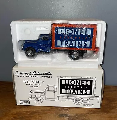 Eastwood 1951 Ford F-6 1:34 Die-Cast Metal Lionel Trains Box Truck 19-0104 NEW • $25