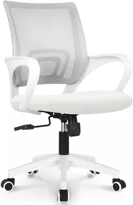 Computer Desk Chair Gaming - Ergonomic Mid Back Cushion Lumbar Support With Whee • $80.99