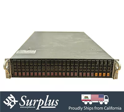 2U Server 4x 960GB U.2 NVME 24 Bay SSD SAS SATA 2x Xeon 18 Cores 7x PCI-E RAILS • $995