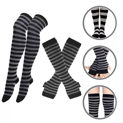  Arm Leg Warmers Thigh Socks Over The Knee Miss Man Gloves Sets • $9.99