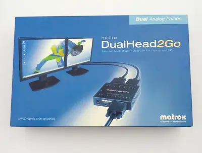 Matrox DualHead2Go Dual Display Splitter MGI D2G-A2A-AJ • $59.99