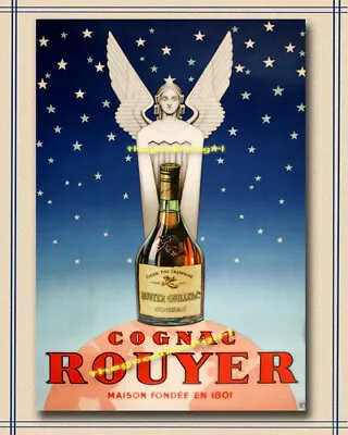 1801 COGNAC ROUYER 8x10 Vintage Alcohol Advertisement Art Print  • $14.99