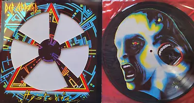 Def Leppard Hysteria Picture Disc Vinyl Super Rare • $195