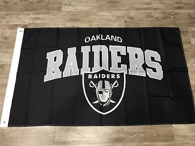 OAKLAND IS HOME OAKLAND RAIDERS 3X5 NATION FLAG Same Day Ship From Ca • $18.99